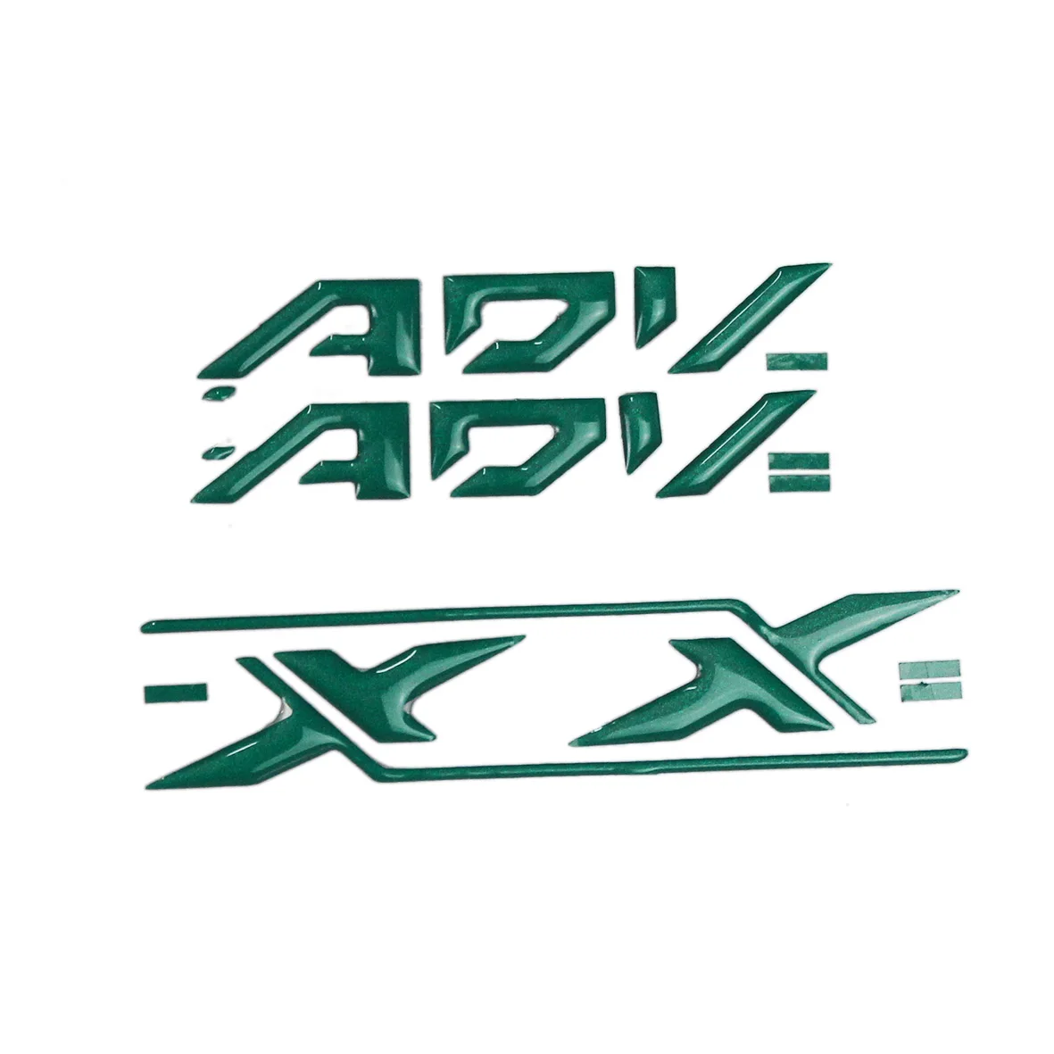 Подходит для HONDA XADV X-ADV 750 xadv 750 x-adv 3D светоотражающий логотип на боковой панели наклейка цветной логотип аппликация наклейка на мотоцикл наклейки - Цвет: all green