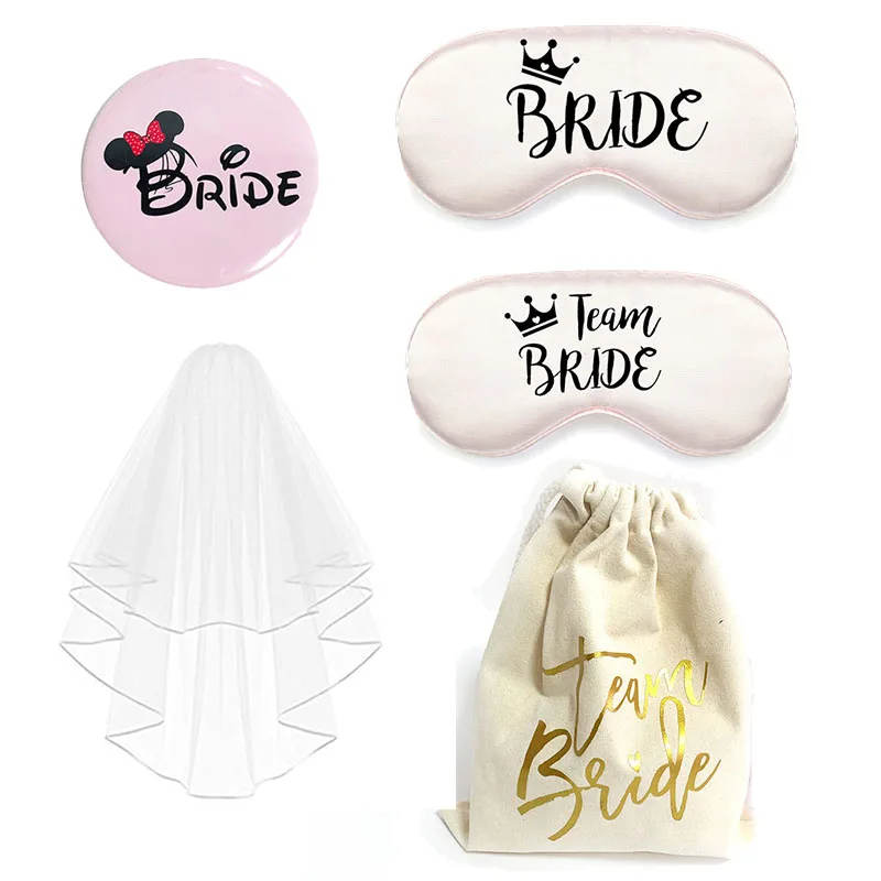 Gold Team Bride Sleep Mask Bridesmaid Gift Bachelorette To Be Decoration Party Wedding Bridal Shower | Дом и сад