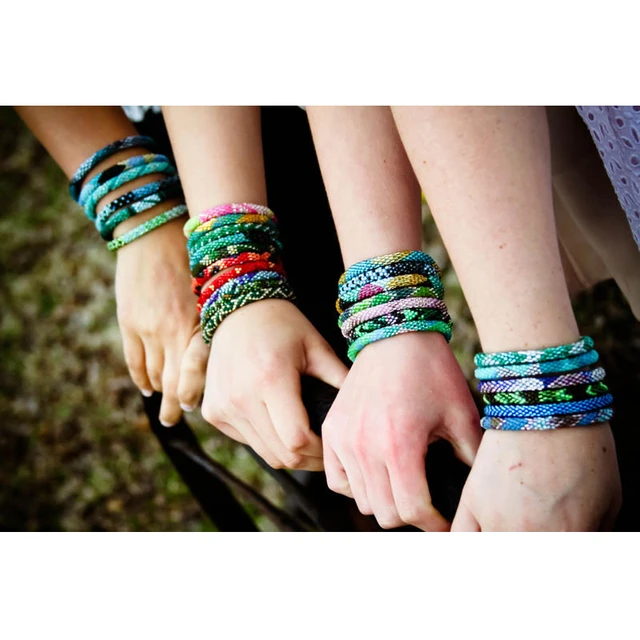 Set of Three Nepalese Roll-On Bracelets - DharmaShop