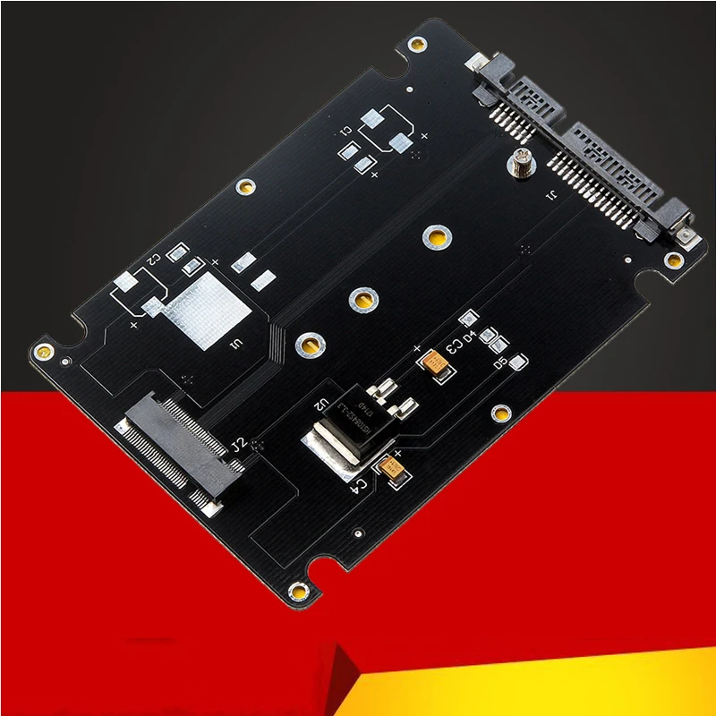 

QINDIAN Enclosure M.2 NGFF SSD to 2.5" SATA Adapter Card With 7MM Thickness Case NGFF M2 SSD Case SSD Enclosure Box HDD Case NEW