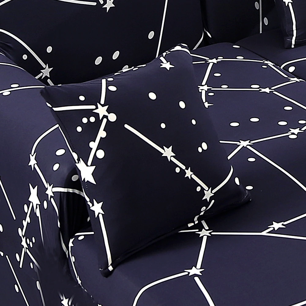 Sofa Cover Set Geometric Couch Cover Elastic Sofa Cover for Living Room Pets Corner L Shaped Chaise Longue Sofa Cover 2 pieces