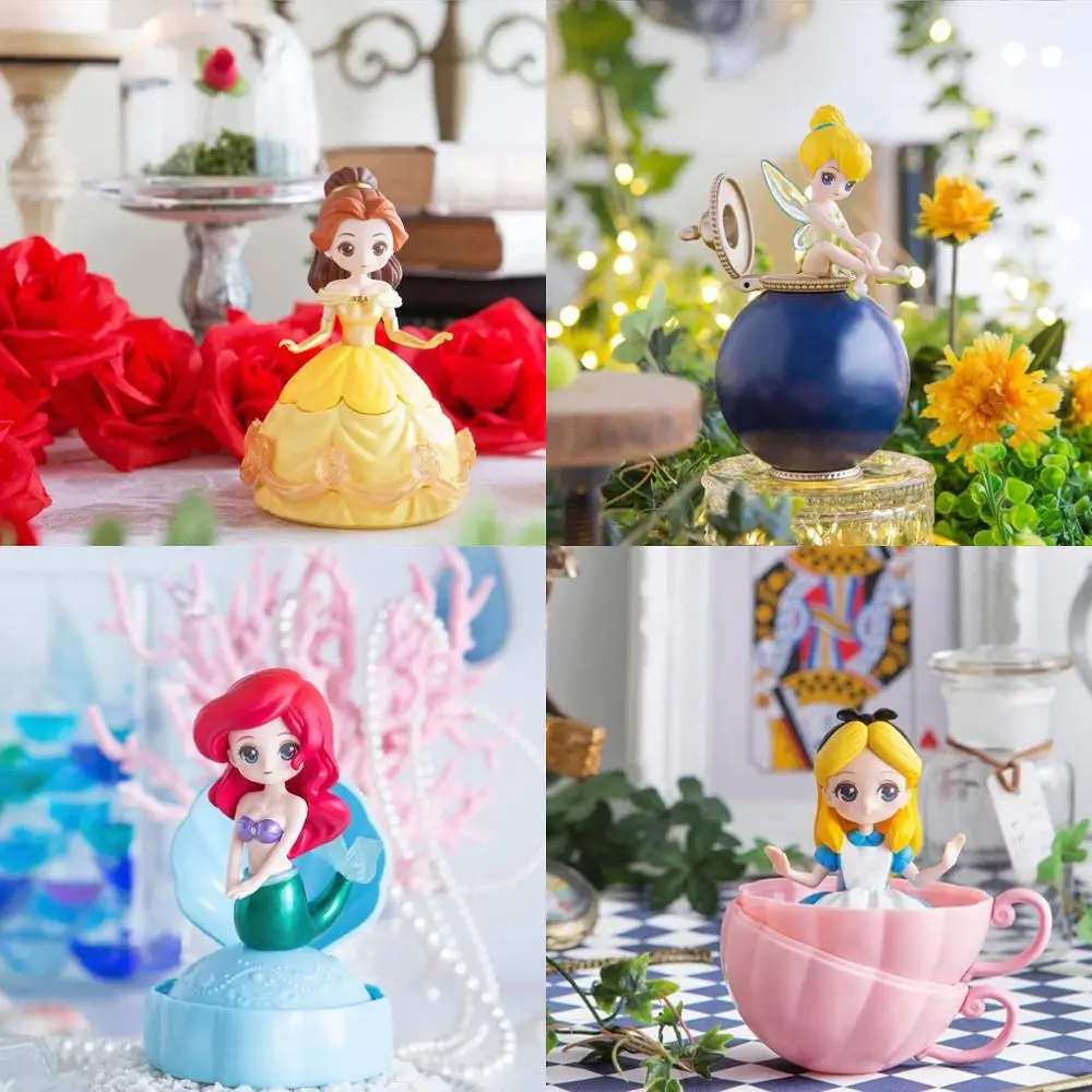 Action Princess Figure Toys Mysterious Gashapon Princess Alice ARIEL DAZZLES BELLE Twisted Egg Toys Girls Gifts