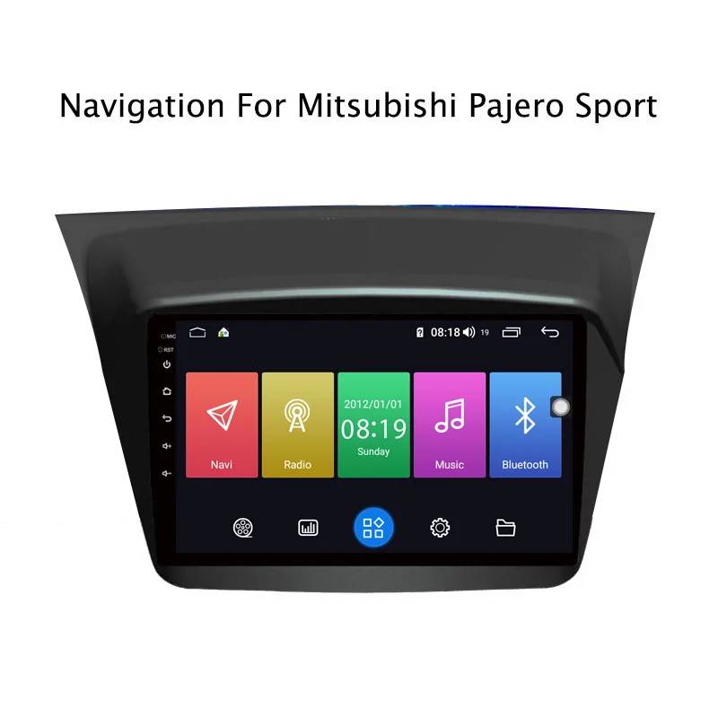 Flash Deal Ectwodvd 9inch Andriod 8.1 Car DVD GPS For Mitsubishi Pajero Sport 2013-2017 4G RAM 64G ROM CarPlay DSP 4G LTE with WIFI 0