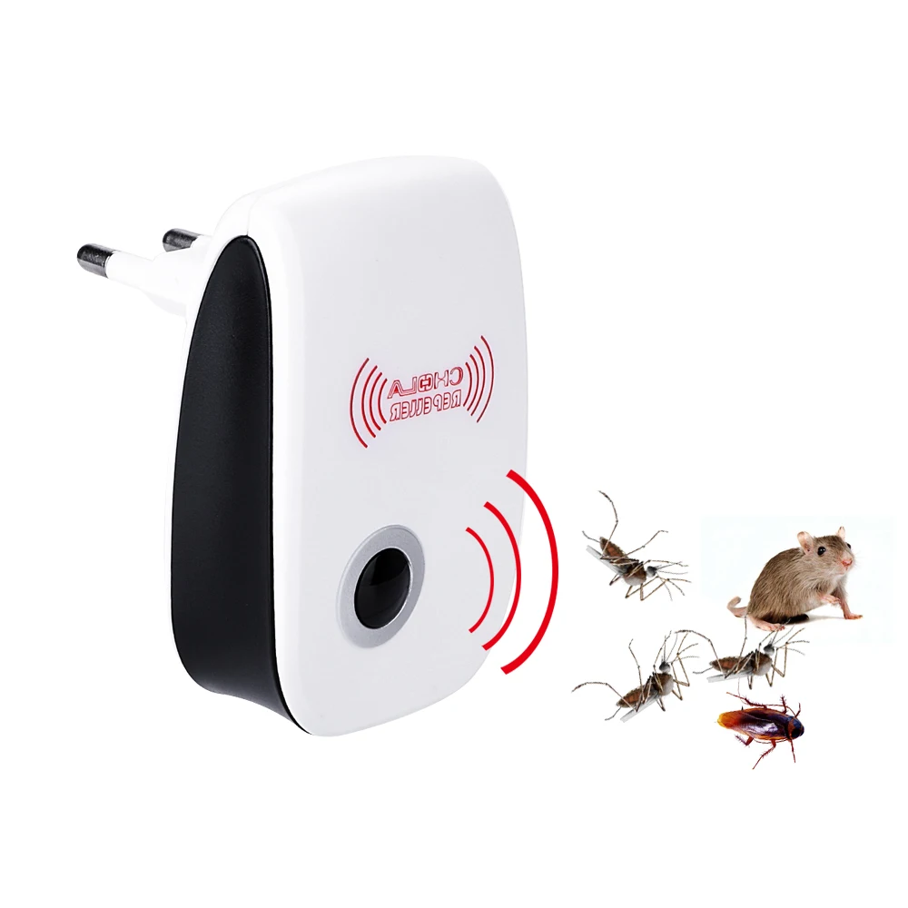 Indoor Cockroach Mosquito Insect Killer EU/US Plug Ultrasonic Pest Repeller Electronic mosquito repellent Rodent Contro | Дом и сад