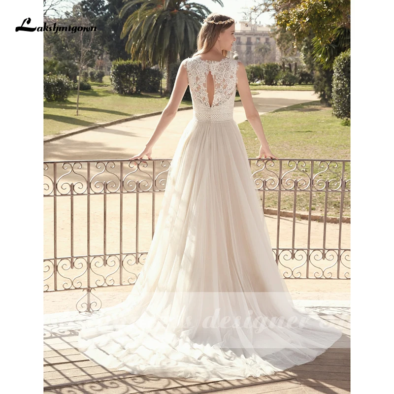 Lakshmigown Boho Wedding Dress 2021 Beach Lace Bridal Gown Princess Wedding Dresses White/Lvory Buttons vestido de novia 21 H799e5e032b5342a89b2e9e80604b0891H