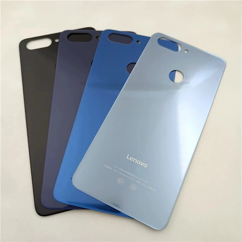 Оригинальная Стеклянная Крышка батарейного отсека для Lenovo K5 K350T задняя крышка
