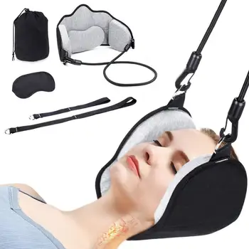 

Portable Adults Neck head Hammock Office Neck Rest Stretcher Relieves Travel Memory Foam Pillow , Head Hammock for Neck Pain