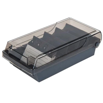

Plastic Business Card Holder Box for Desk Cards Organizer File Index Card Storage Case