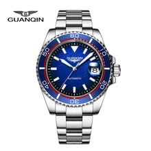

GUANQIN Men's Watches Brand Luxury NH35 Automatic Watch For Men Mechanical Wristwatches Stainless Steel Waterproof reloj hombre