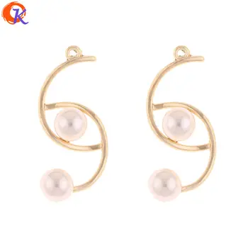 

Cordial Design 100Pcs 16*36MM Jewelry Accessories/Earring Connectors/Imitation Pearl/DIY Making/Hand Made/Earring Findings