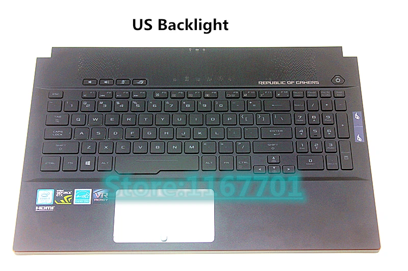 Original Laptop/notebook US Backlight Keyboard House Shell Cover for Asus ROG zephyrus GM501 GM501GM GM501GS GTX1060