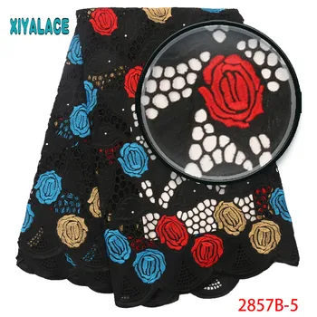 

Soft African Swiss Cotton Lace Fabric High Quality Cotton Dry Lace Fabric Embroidery African Nigerian Women Dress 2857b