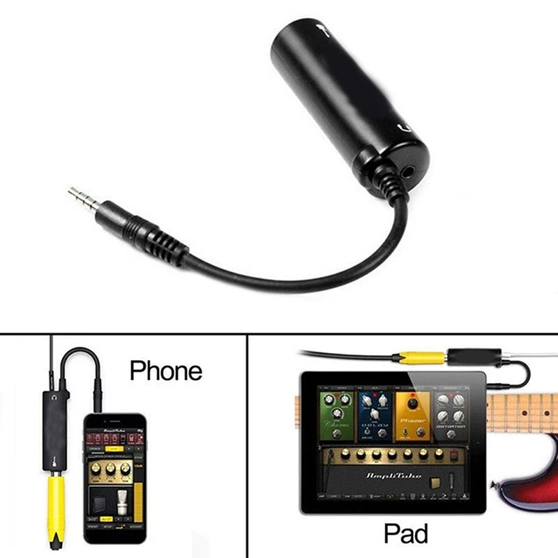 Guitar Interface Converter Link Cable Adapter For Phone iPad Pedal Effects Tuner Line consumer electronic | Электроника