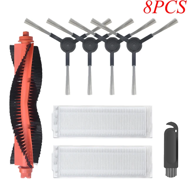 For Xiaomi Mijia Mop Pro STYTJ02YM VIOMI V3 SE V2 PRORobot Vacuum Cleaner Main/Side Brush Hepa Filter home appliance Parts 8PCS