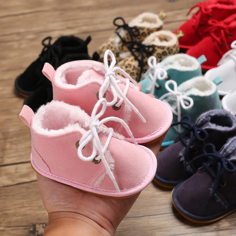 Unisex Toddler Shoes Boy Soles Thicken Babies Shoes for Baby Girl Cotton Fabric Winter Newborn Infant Baby Girl Boots