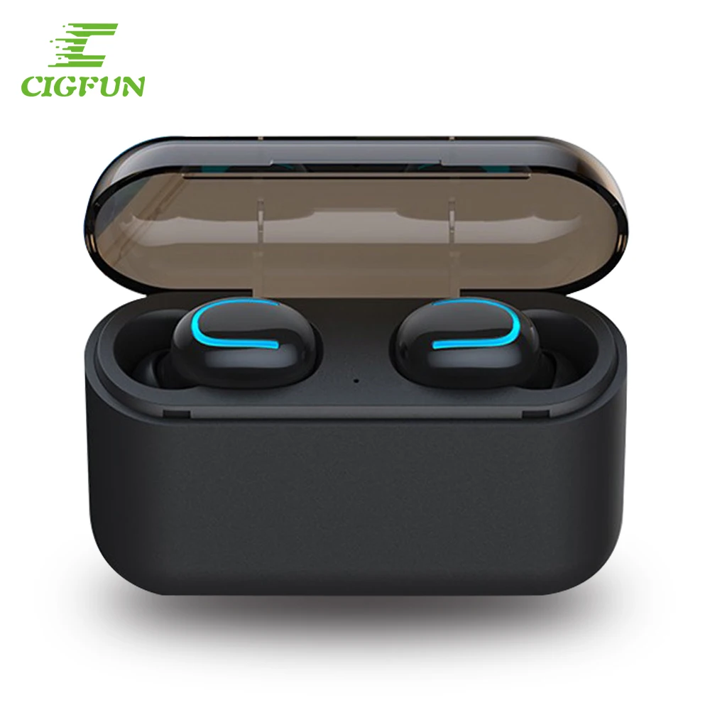 Cigfun Q32 Wireless Bluetooth Earphone Earbuds 1500mah TWS Headphones Bluetooth 5.0 Auto Pairing Earphones Headphones Mini