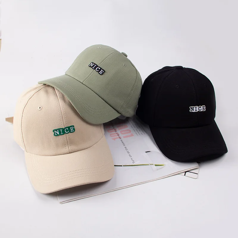 

Spring and summer new alphabet baseball cap female Korean small fresh soft top and thin cap youth trend