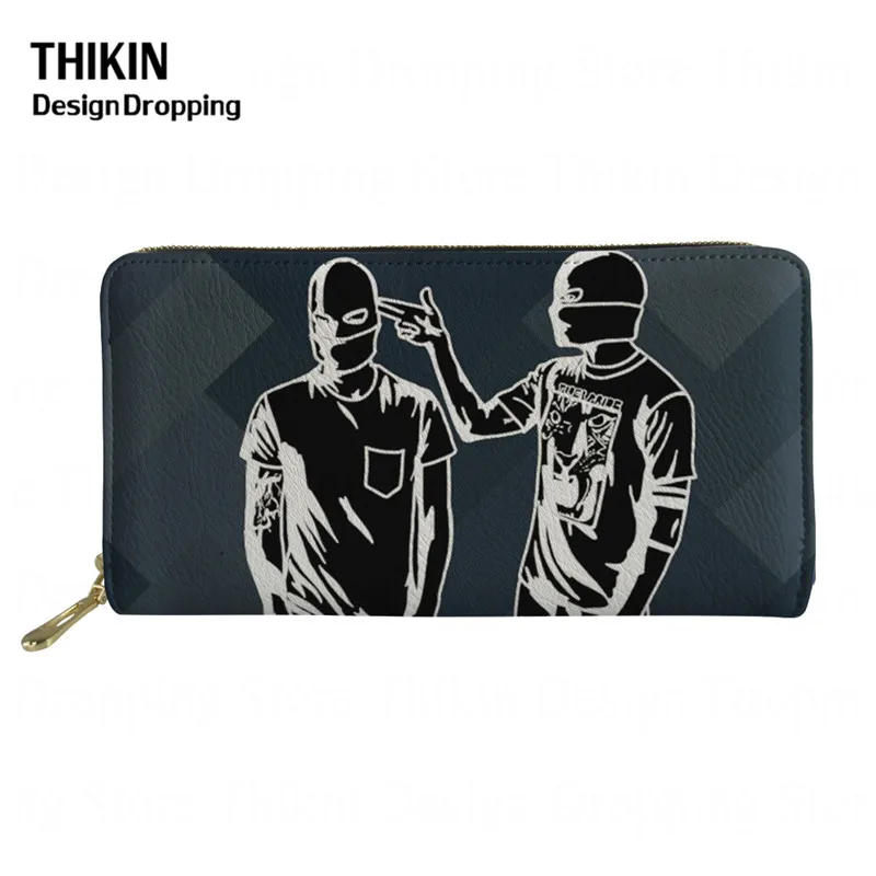 as picture THIKIN Cool Twenty One Pilots Женский Мужской кошелек с карманом для монет новые модные персонализированные кошельки Кошелек для денег и телефона - Цвет: as picture