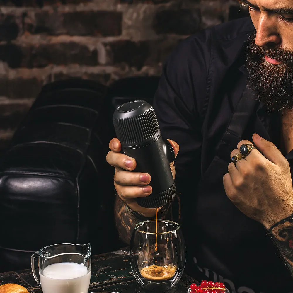 Ручная кофемашина WACACO Nanopresso Grey 18 бар WCCN80|Кофемашины| |