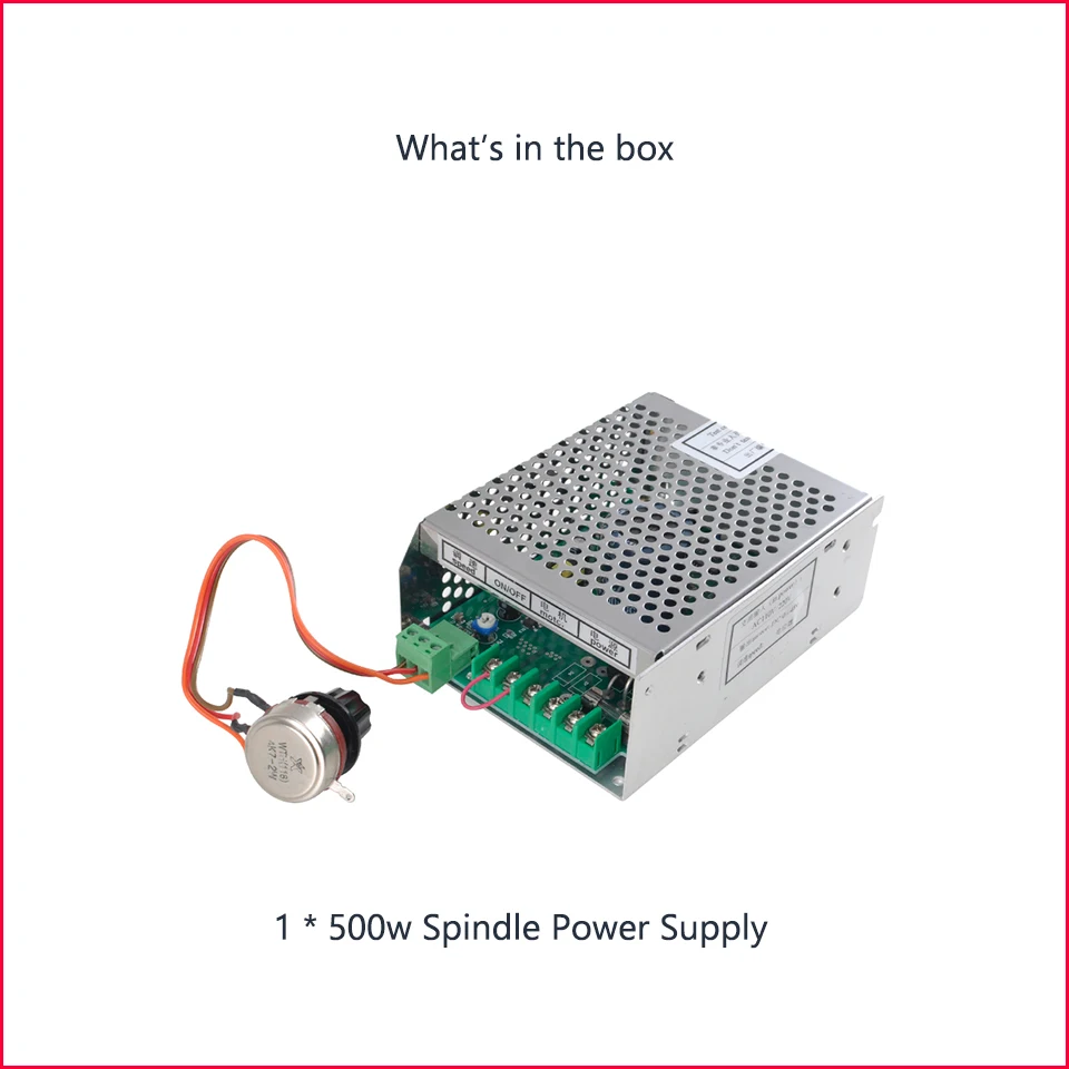 500W power supply 500 Вт Регулируемый источник питания 110 В/220 В с контролем скорости ЧПУ 500 Вт Воздушный Распылитель питания для 0,5 кВт с воздушным охлаждением шпиндель мотор инструменты - Цвет: 500W power supply