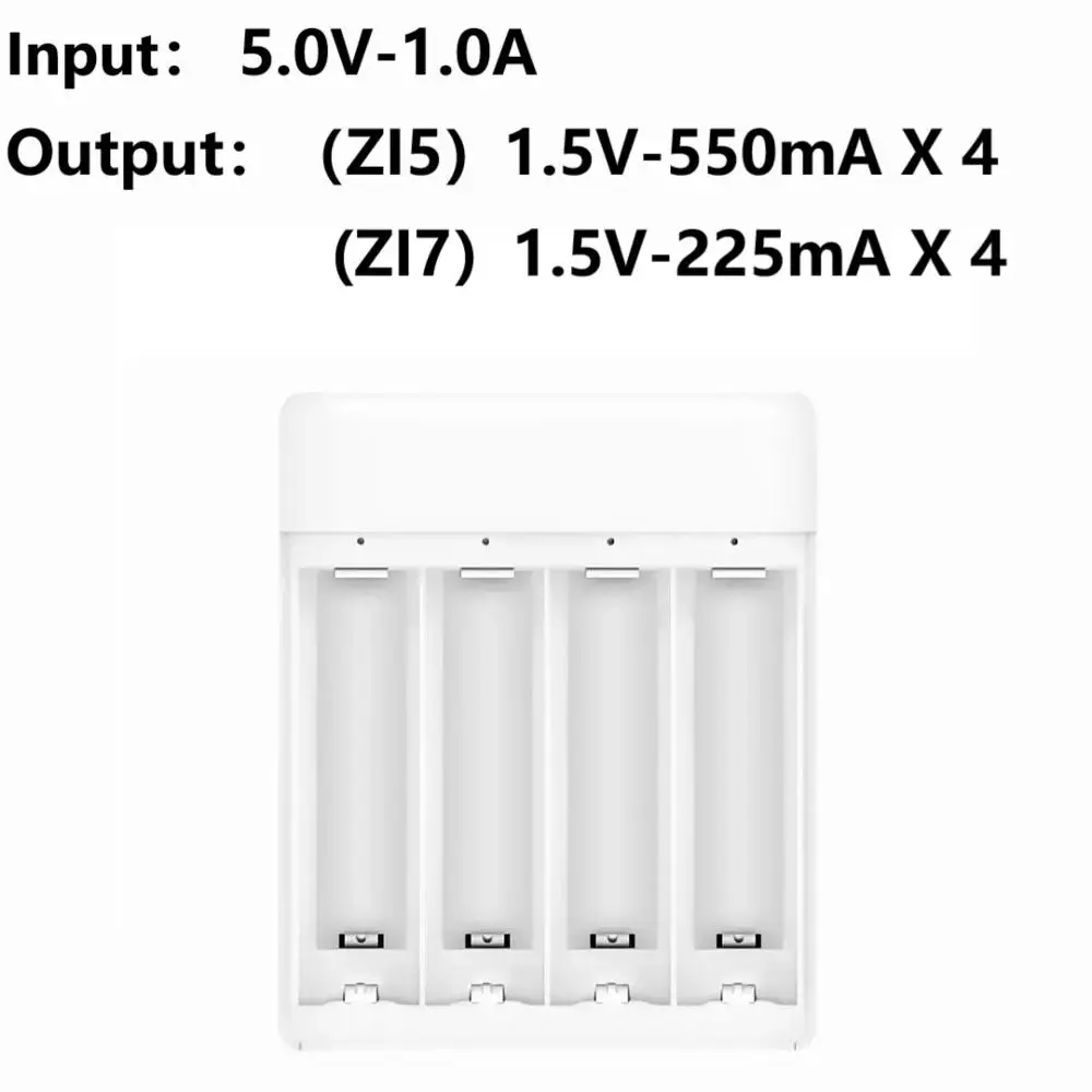 Распродажа 4 шт./лот Xiaomi ZMI ZI7 ZI5 AAA AA 700mAh 1800 mAh перезаряжаемый Ni-MH аккумулятор power Bank Аккумулятор mihome H30 - Цвет: NiMH Charger