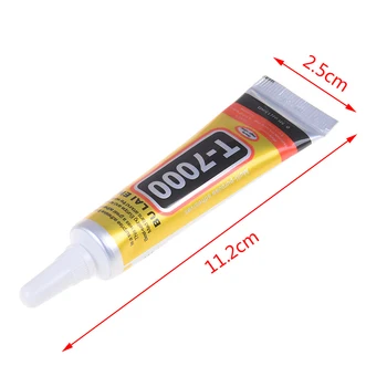 

DIY Phone Screen Frame Epoxy Resin Sealant Super Black Liquid Glue T-7000 Nail Gel T7000 15ml Multipurpose Adhesive Rhinestone