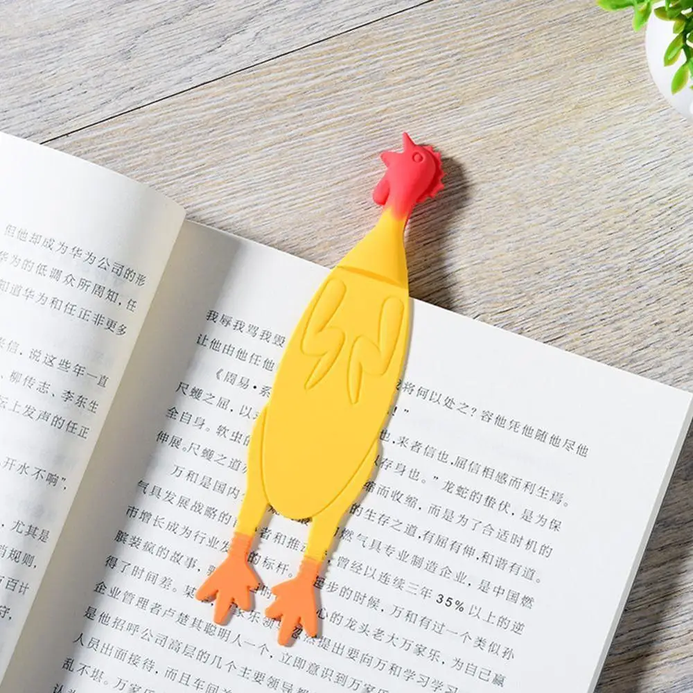 Милые животные Angry Закладка с цыпленком каваи кремнезема Bookmarks для книг рекламный подарок канцелярские пленки Закладка