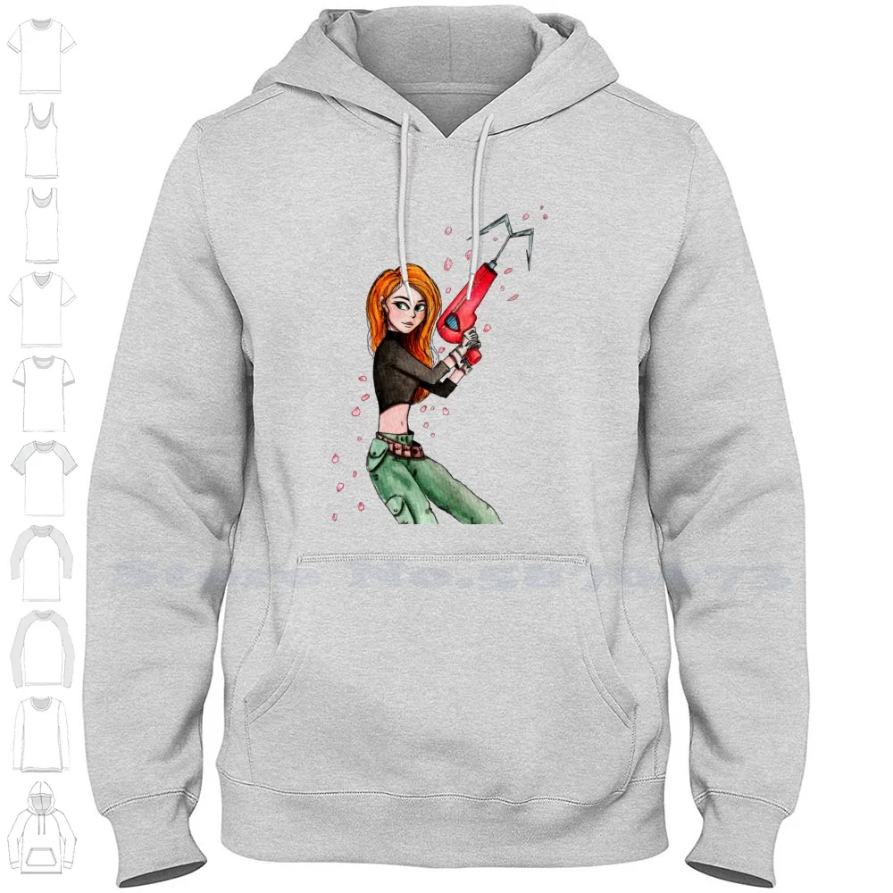 

- Fan Art Hoodies Sweatshirt For Men Women Cartoon Fanart Power Girls Fighter Memory Anime Style Womens Watercolor Handmade