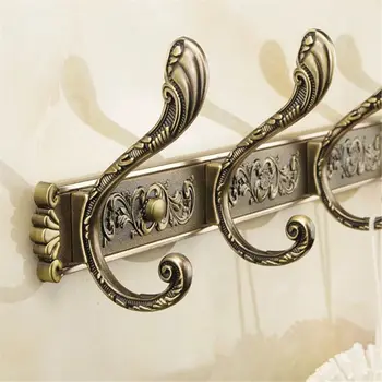 

Robe Hooks Luxury Bathroom Wall Carving Antique Robe Hooks 5 Row Hook Coat Hange