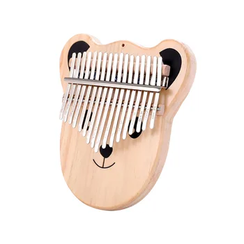 

Pine Kalimba Piano Cartoon Thumb Piano Lightweight Portable Durable Musical Elements Percussion Musical Instrument