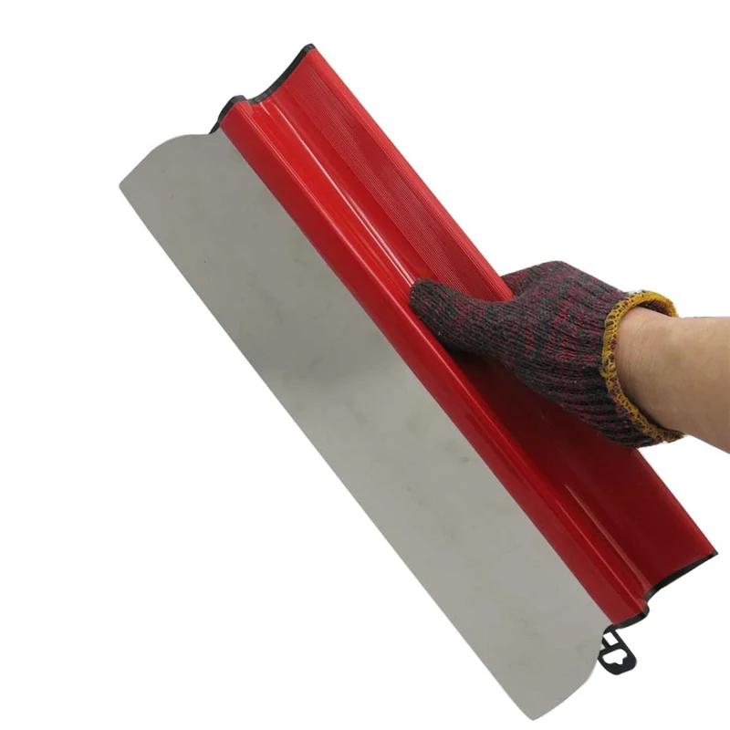 Red SPATULAS 100cm 40inch Skimming rigid plastic brackets Spatula Blade Plasterers Rule Trowel for Drywalls Tape & Join