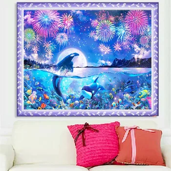 

Cross Border for New Style Series Play Water 5D Diamond Painting Decorative
