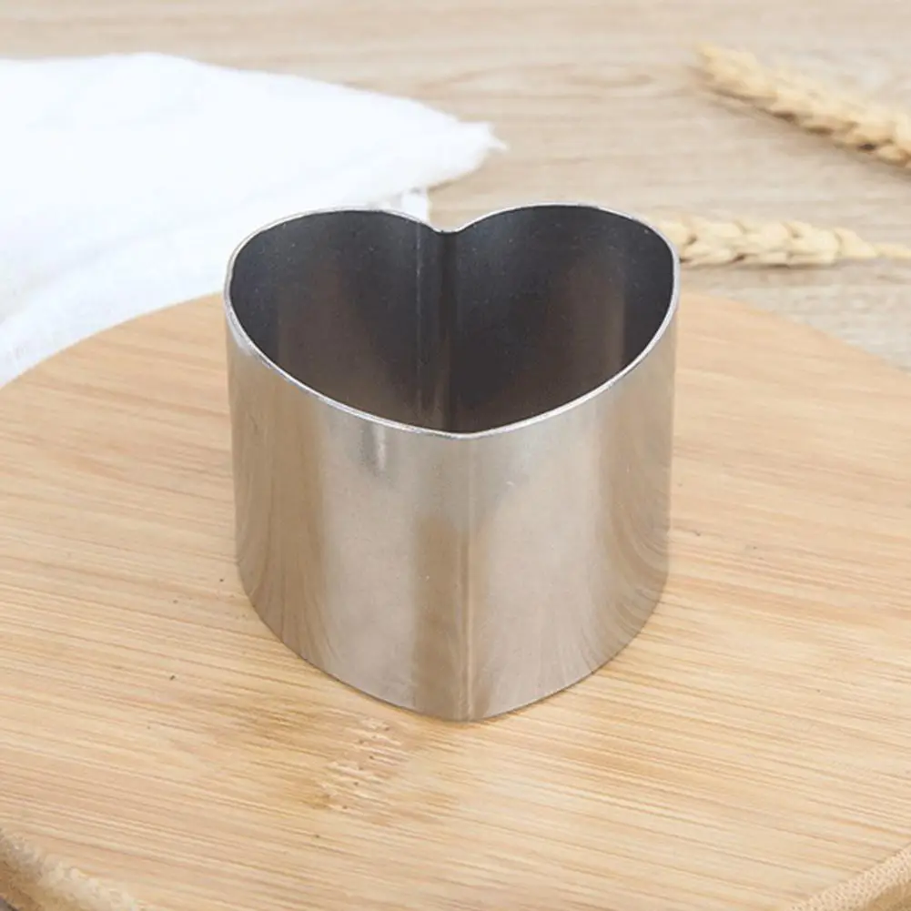 DishyKooker кольцо для Мусса из нержавеющей стали для торта инструменты для украшения выпечки, торта - Цвет: Love Heart