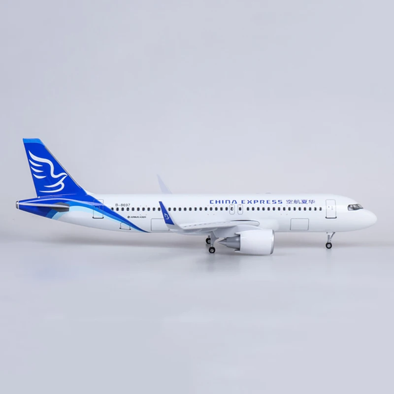 1/80 масштаб 47 см Airbus A320 NEO Китай экспресс авиакомпания модель самолета сплав авиарама W шасси и светильник игрушки самолет