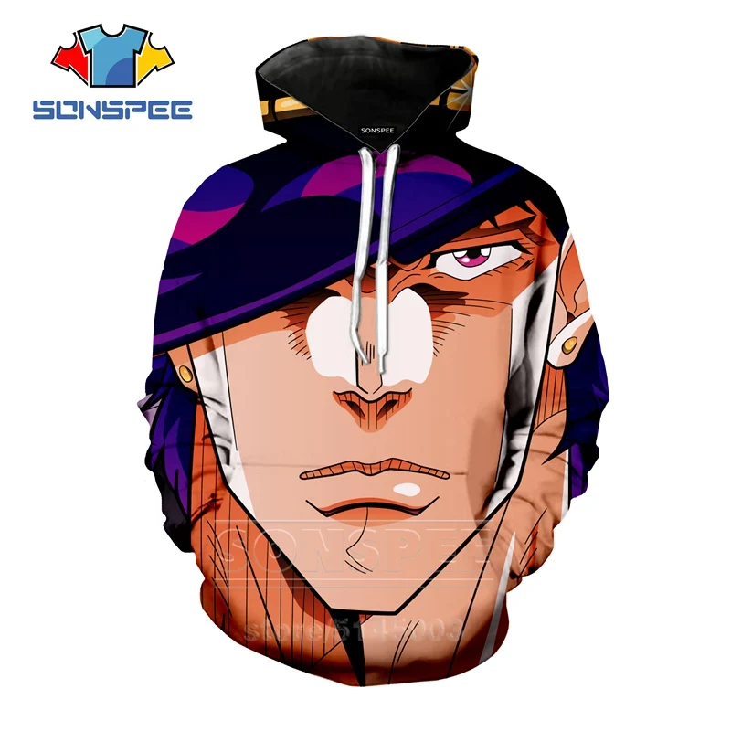 5 Аниме JoJo Необычные Приключения толстовки для мужчин женщин JOJO Толстовка 3D принт мода с длинным рукавом хип хоп Топ пуловер с круглым вырезом C045-14 - Цвет: 5