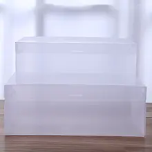 10 штук домашней прозрачной обувной коробки можно складывать складные ящики для хранения с орнаментом женская обувь экономит место