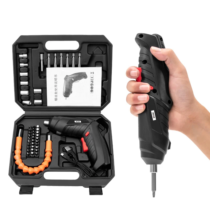 

TRUFDIA Electric Screwdriver Mini Screwdriver Set Electric Power Tool Lithium Rechargeable Drill Electric Screwdriver Cordless