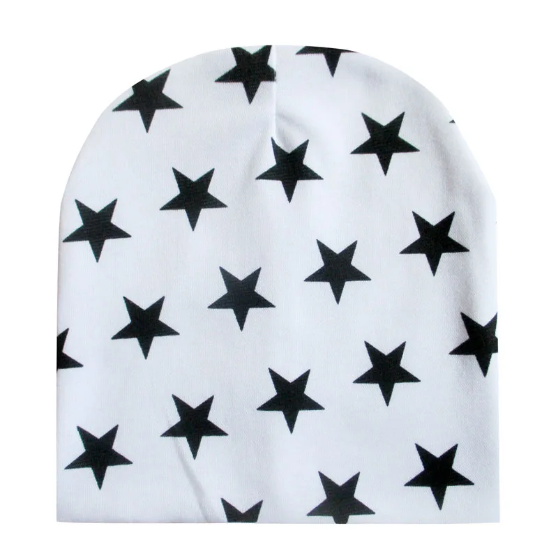 Детская шапка осень зима шапка Круглая Шапка со звездами теплые шапки для подогреватель детей - Цвет: 1