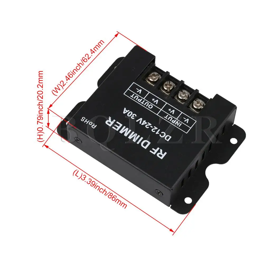 BQLZR 2A DC12-24V диммер переключатель ручка включения/выключения W/беспроводной пульт дистанционного управления