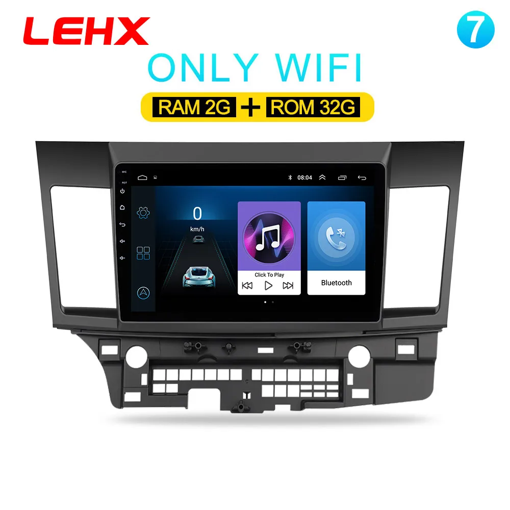 LAN-932-1 Автомобильный Android 8,1 автомобильный dvd мультимедиа для MITSUBISHI LANCER 10,1 дюймов 2 DIN Gps навигация Радио Видео Аудио плеер - Цвет: LAN-932-1