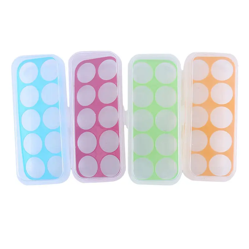 Egg Storage Box 10 Grids Single Layer Refrigerator Food Eggs Airtight Plastic Storage Box High Quality Egg Storage Containers