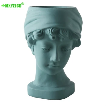 

Nordic Art Portrait Ceramic Vase Sculpture Flower Arrangement Flower Pot Living Room Balcony Home Decoration Ornaments