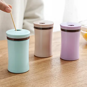 

Simple Toothpick Box Home European-Style Plastic Household Portable Toothpick Holder Toothpick Tin Tea Table Toothpick Storage