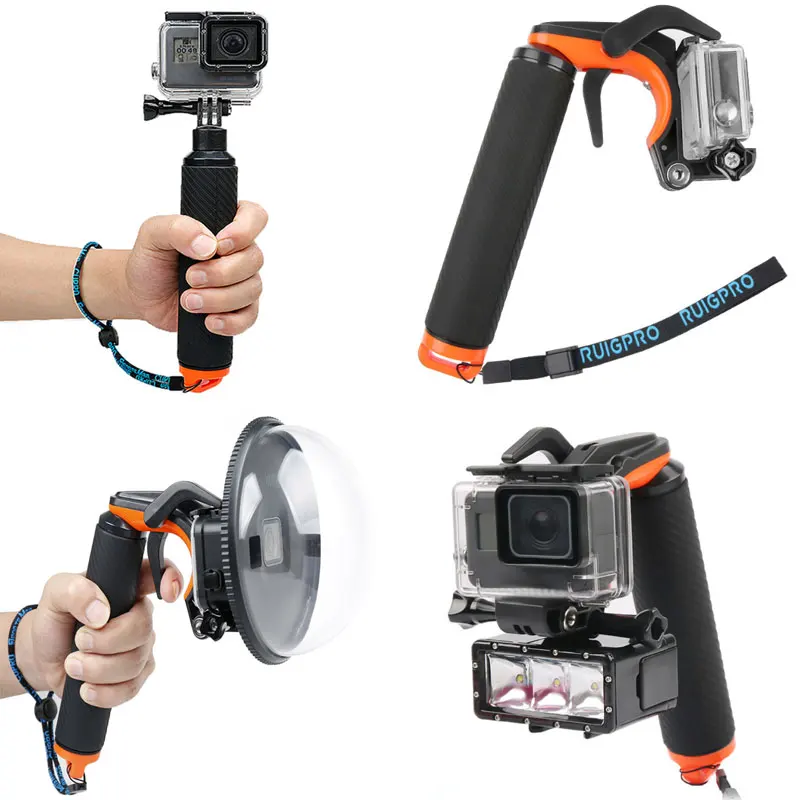 Водонепроницаемый купол порт для GoPro Hero7 6 5 черный Divng водонепроницаемый корпус Чехол прозрачный купол крышка для Gopro 5 6 7 аксессуары