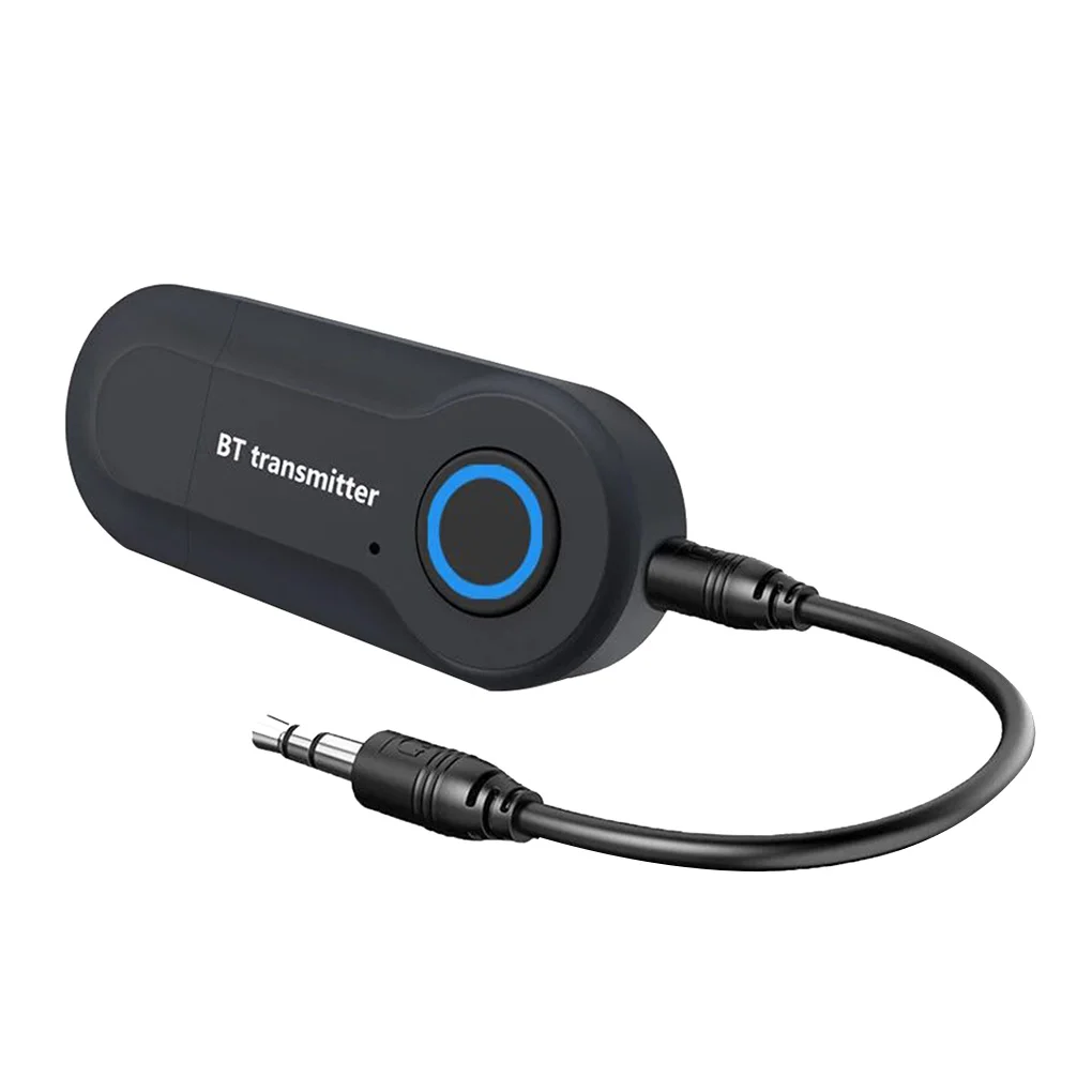 Черный Bluetooth 4,0 аудио приемник передатчик мини стерео Bluetooth AUX USB 3,5 мм разъем ТВ ПК беспроводной адаптер - Цвет: Черный