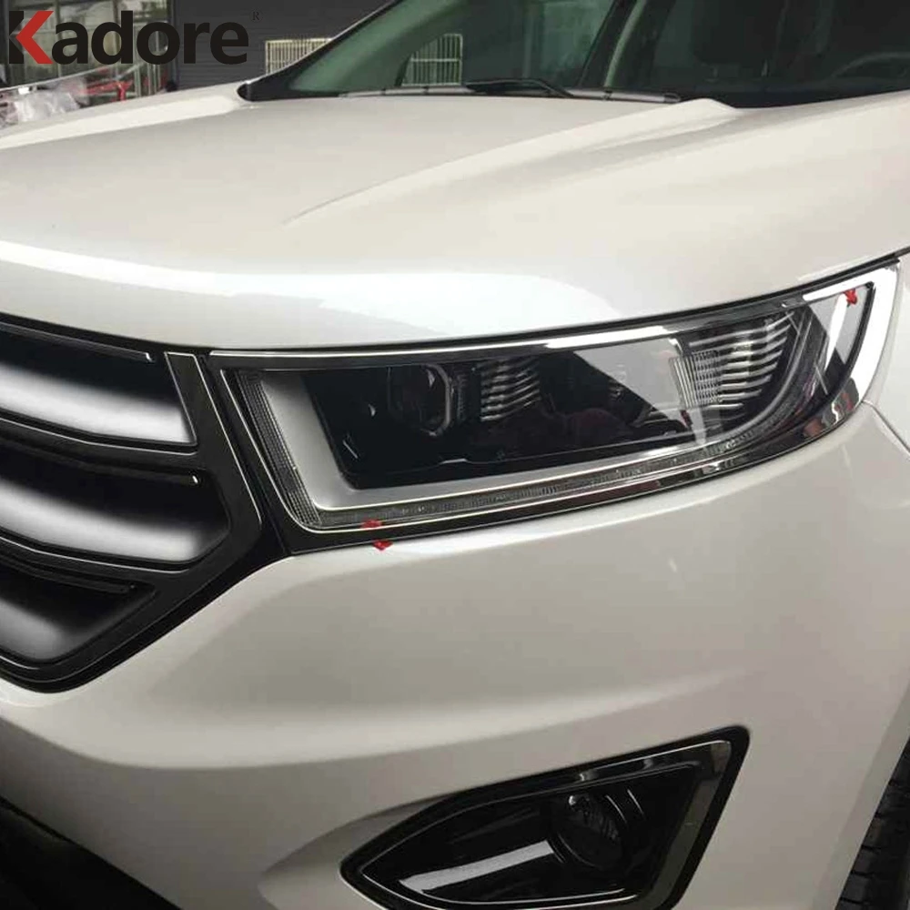 Для Ford Edge 2015 2016 2017 спереди головной светильник лампы детектор Frame Стик для укладки