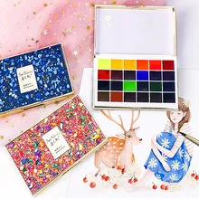 Новинка Paul Rubens, цветные камни, 24 цвета, прозрачные краски для воды, набор для художника, одноцветные краски для рисования, товары для рукоделия