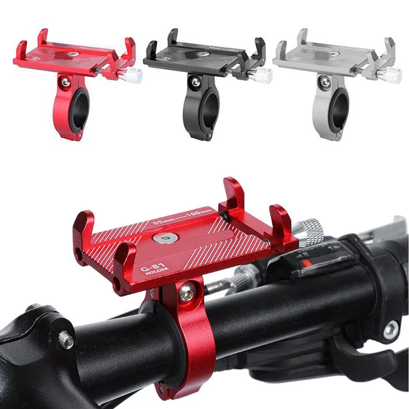 

High Quality Aluminum Alloy Bicycle Phone Holder Motorcycle Handlebar Mount for Smart Phones