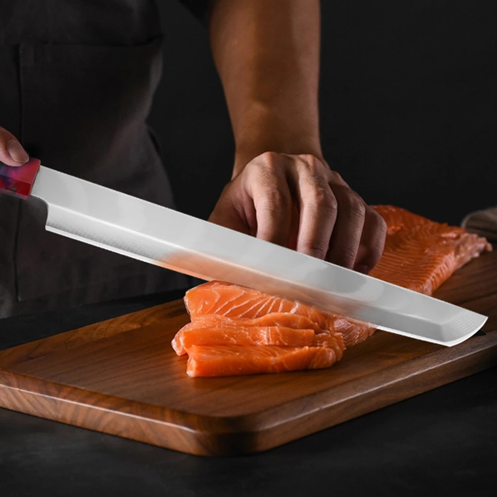 10 Inch Chef Sashimi vg10 67 Layer Damascus Steel Japanese Sushi Kitchen Knife Cooking Tools Filleting Salmon Fish | Дом и сад