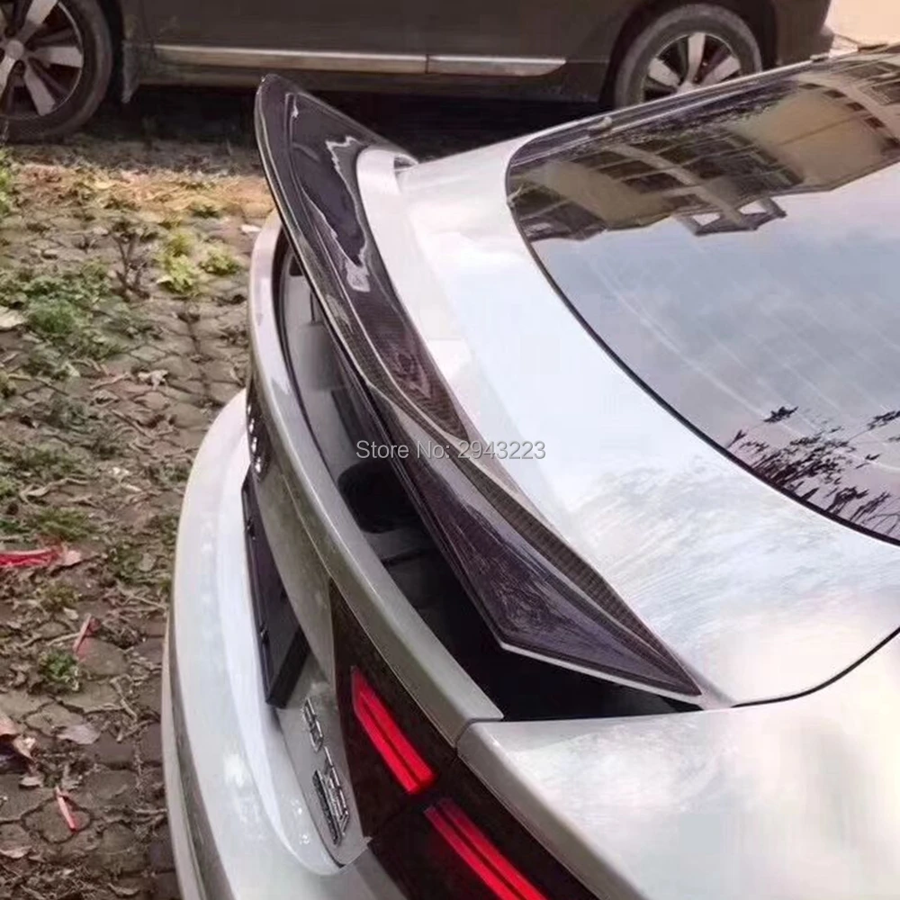 Автомобильные аксессуары для AUDI A7 S7 RS7 2013 углеродное волокно задний спойлер на крыше задний Багажник крыло украшение